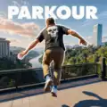 Going Up Jump Parkour Rooftop