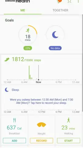 Samsung Health (Android Wear) скриншот 13